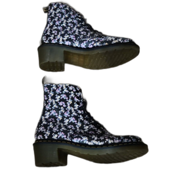 Dr. Martens Women's Clemency Boot, Black Petit Floral, Size 11 - Picture 6 of 10
